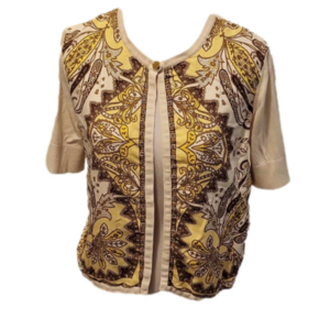 Talbots silk and cotton, one top-bottom size medium, petite sweater